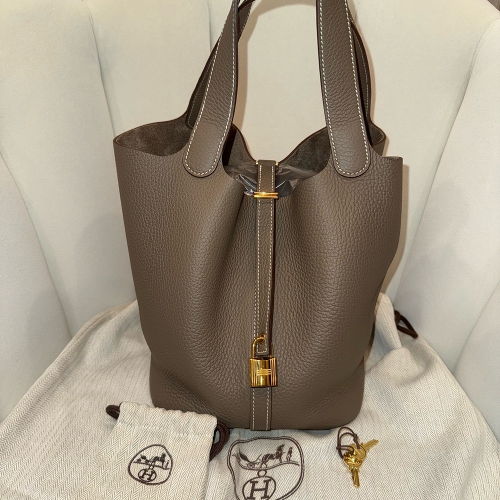 Hermes etoupe picotine 22, GHW